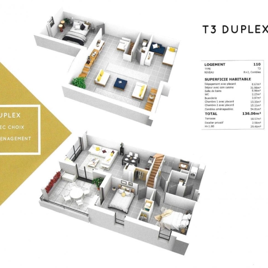  L.D.V Immobilier : Appartement | BOURG-SAINT-ANDEOL (07700) | 120 m2 | 165 853 € 