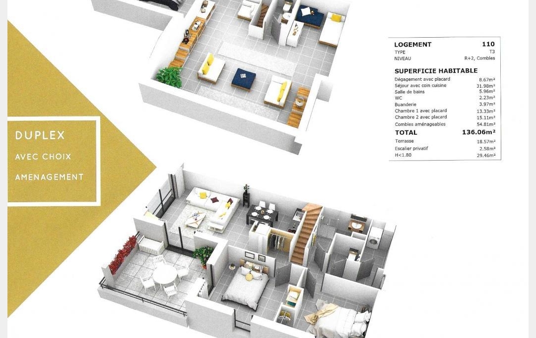 L.D.V Immobilier : Appartement | BOURG-SAINT-ANDEOL (07700) | 120 m2 | 165 853 € 